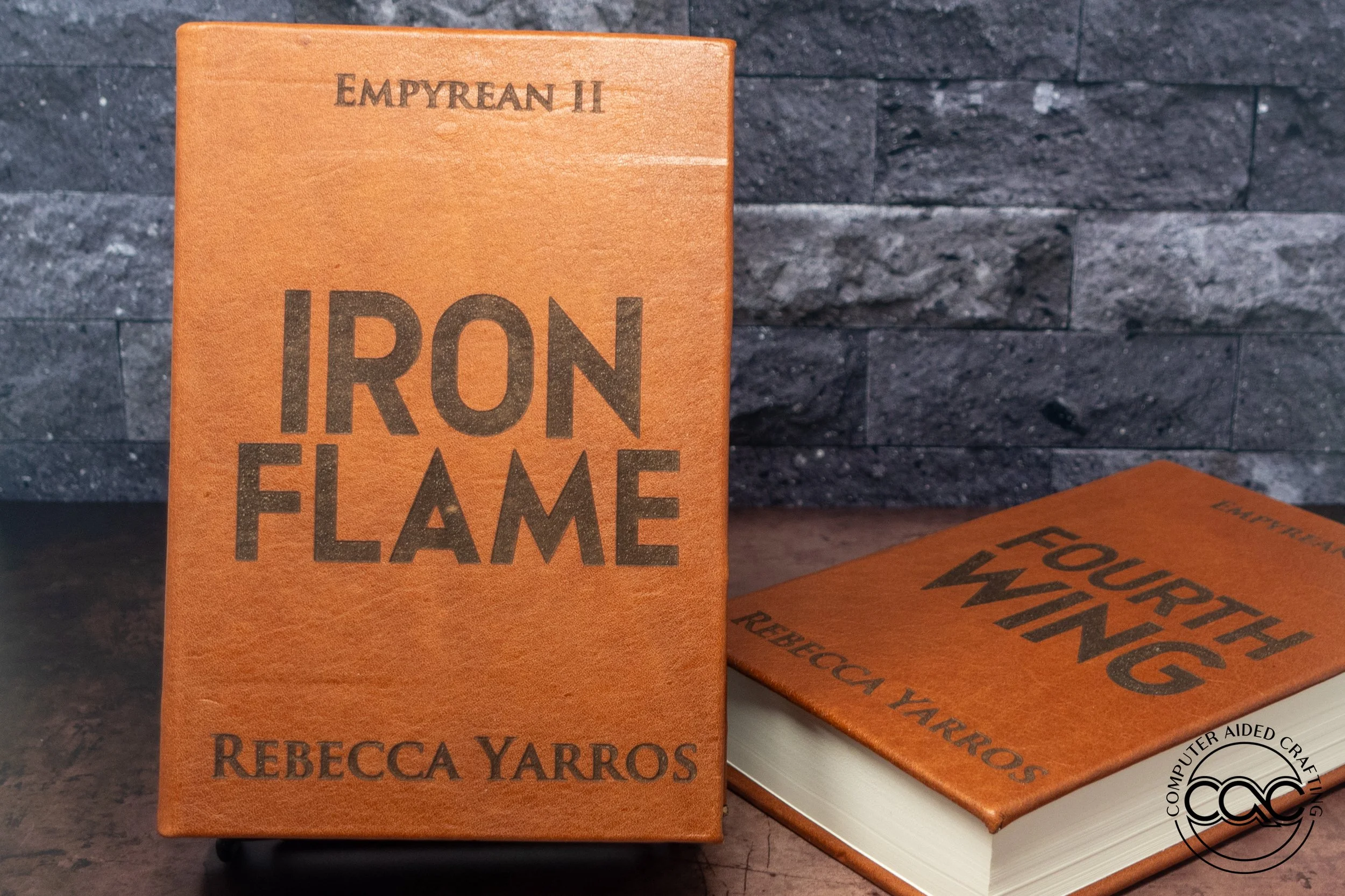 Iron Flame' by Rebecca Yarros – Hand-Bound Leather Edition